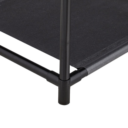 Shoe shelf with boot hanger