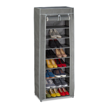 Shoe wardrobe in fabric with 9 compartments