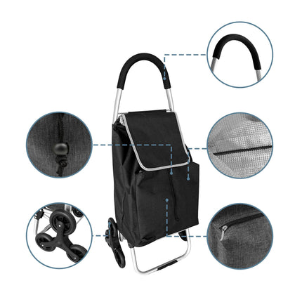 Shopping Trolley Stair Climber, 45L, Insulated Bag