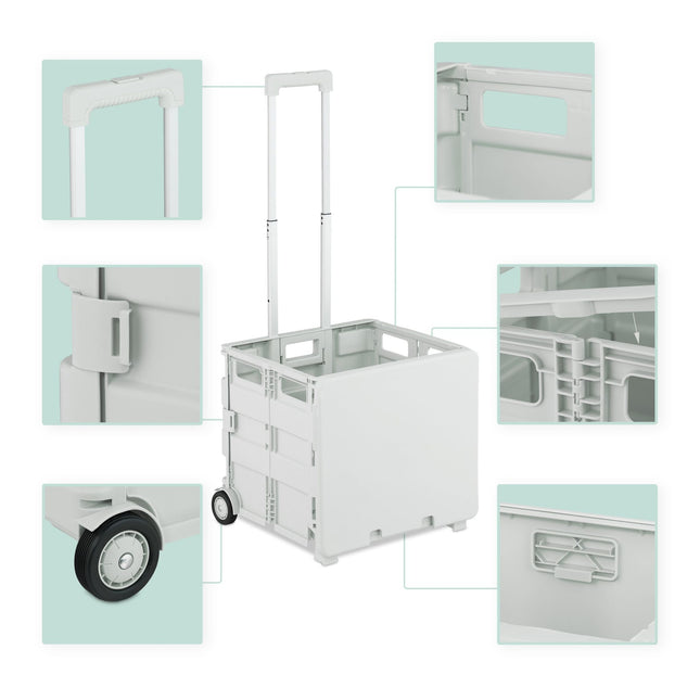 Shopping trolley with cover