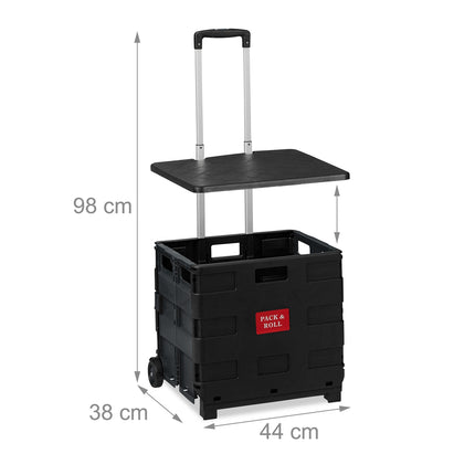 Shopping trolley with lid