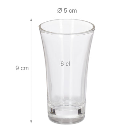 Shot glasses in sets of 6