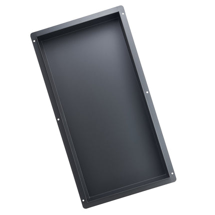 Shower Niche, 25 x 13 in Recessed 304 Stainless, Black