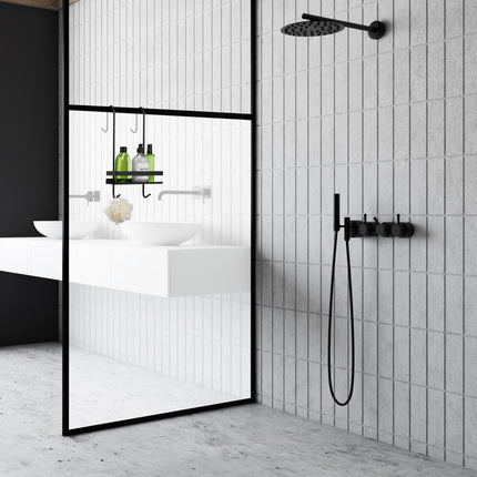 Shower cabin to hang black