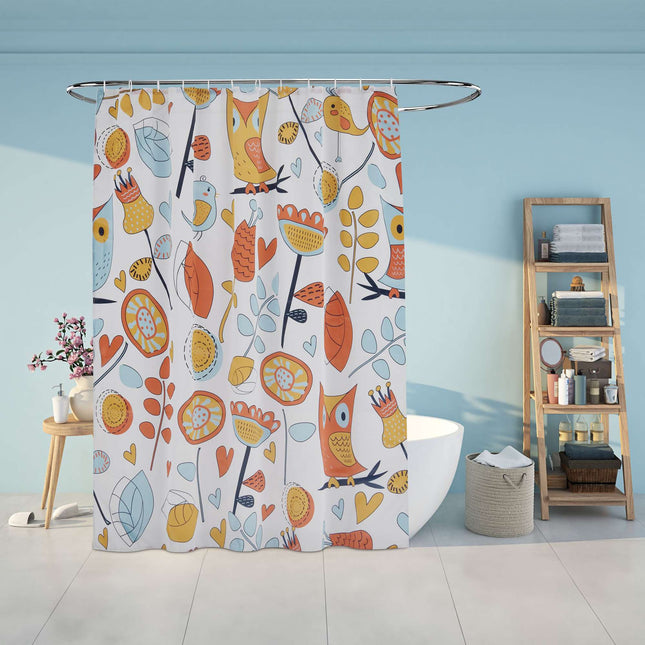Shower curtain 180x200 cm with motif