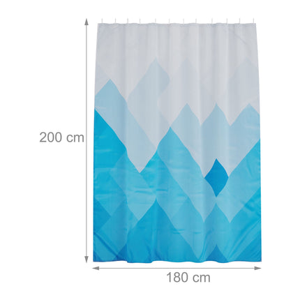 Shower curtain 180x200 cm with motif