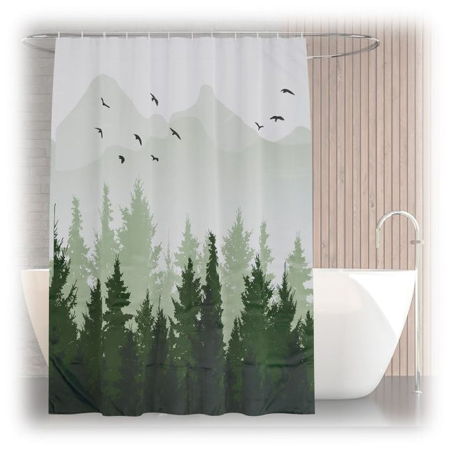 Shower curtain 180x200 cm with motif