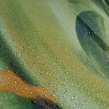 Shower curtain bamboo green