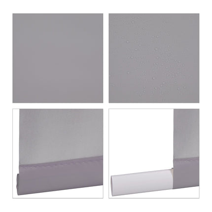 Shower curtain gray