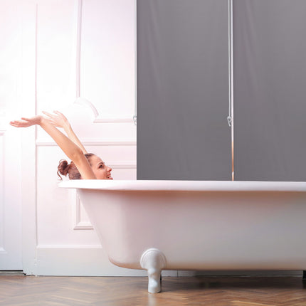 Shower curtain gray