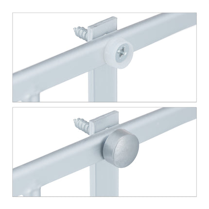 Shower shelf with 2 shelves