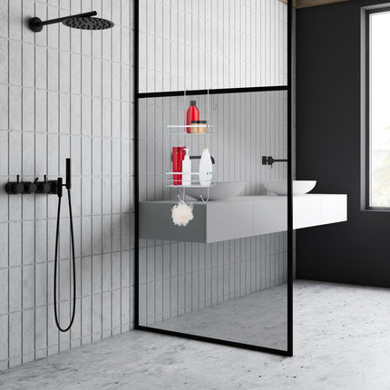 Shower tray to hang up