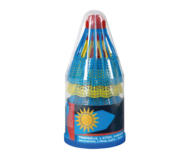 Shuttlecocks, 4-pack voor badminton, duurzaam en lichtgewicht