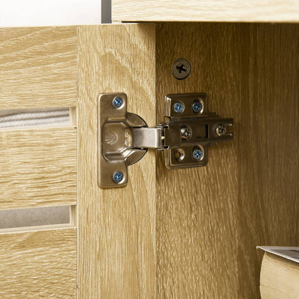 Sideboard, 2 doors & shelves, Steel frame