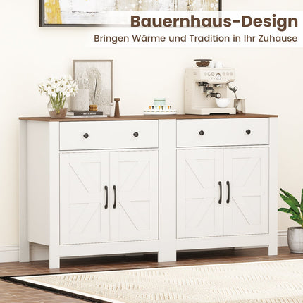 Sideboard with Adjustable Shelf, Drawer, and Doors