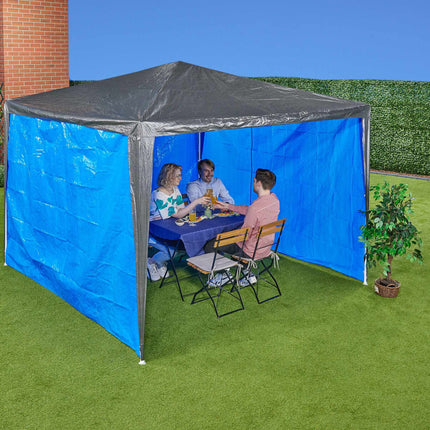 Side panels for blue gazebo, set of 3
