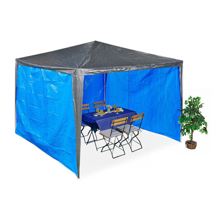 Side panels for blue gazebo, set of 3