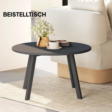 Round metal outdoor table - weather resistant, easy to clean