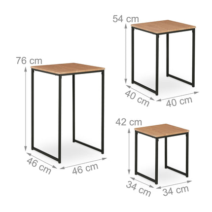 Side table set of 3