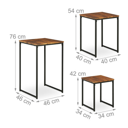 Side table set of 3