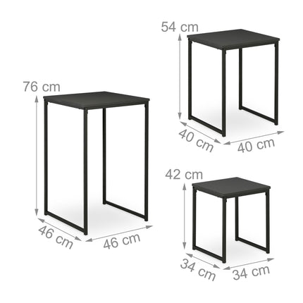 Side table set of 3