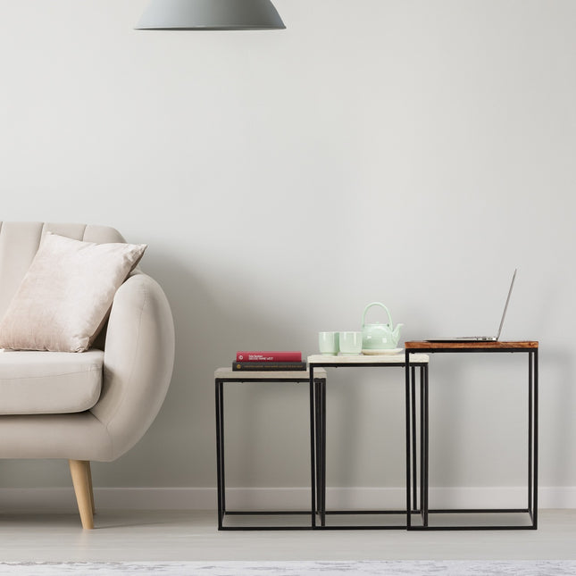 Side table set of 3
