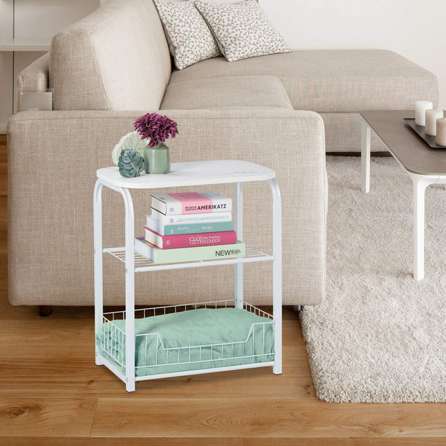 Side table storage