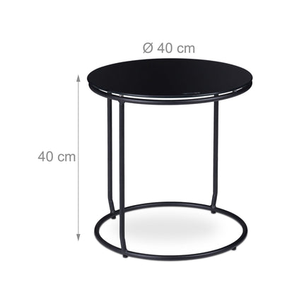 Side table with integrated stool