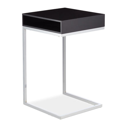 Side table with metal legs