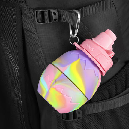 Silicone Folding Water Bottle, 700ml, Pink