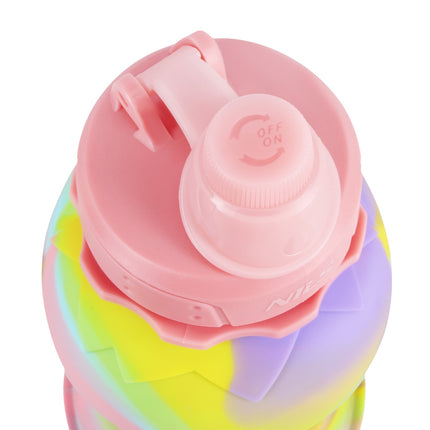 Silicone Folding Water Bottle, 700ml, Pink