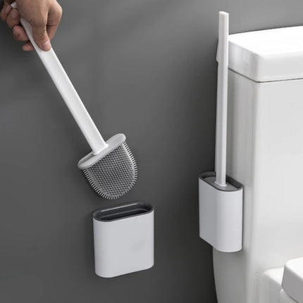 Silicone Toilet Brush with Hygienic Ventilated Holder