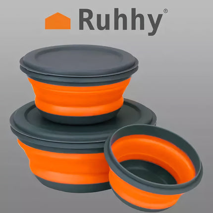 Silicone foldable bowls - 3 pcs. Ruhhy 20781
