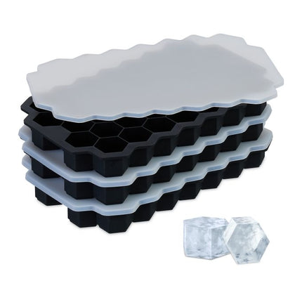 Silicone ice cube mold set of 3