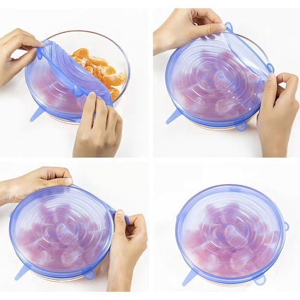Silicone lids - set of 6