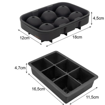 Silicone mold 2in1 - cubes + balls Ruhhy 21270