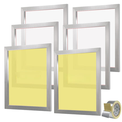 Silk Screen Printing Frames, 6 Pack, 20x24, 160 Mesh