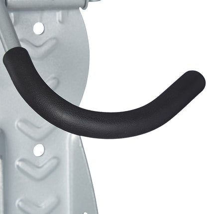 Silver bicycle wall bracket set of 2