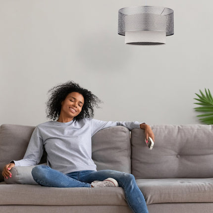 Silver pendant lamp