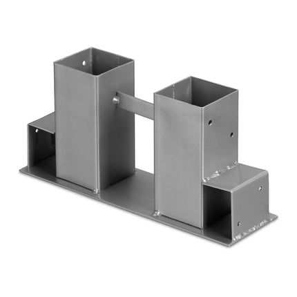 Silver wood stacking support in a set of 2