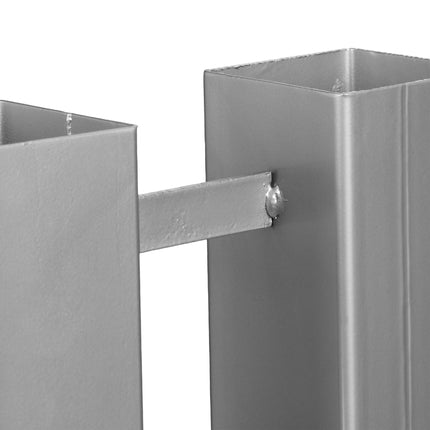 Silver wood stacking support in a set of 2
