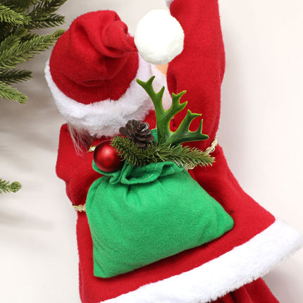 Singing Climbing Santa 60cm with Gift and Sound