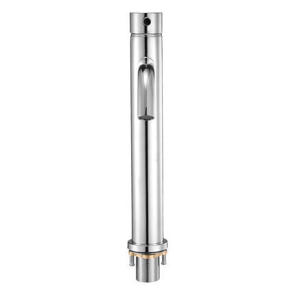 Single Handle Kitchen Faucet, High-Arc Chrome, Push Drain