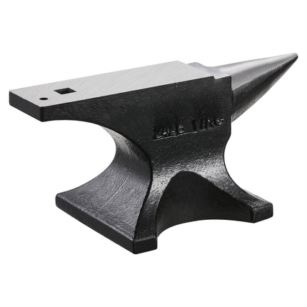 Single Horn Blacksmith Anvil, 25 lb Cast Steel, Hardy Hole