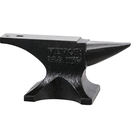 Single Horn Blacksmith Anvil, 25 lb Cast Steel, Hardy Hole