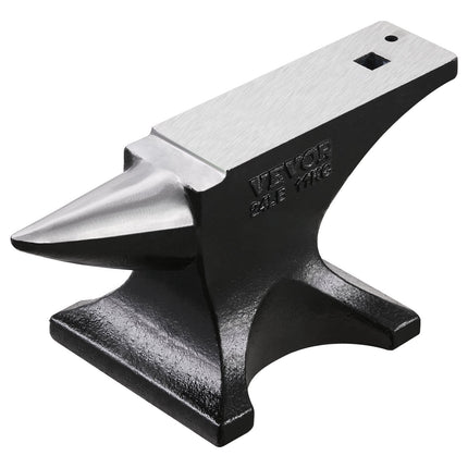 Single Horn Blacksmith Anvil, 25 lb Cast Steel, Hardy Hole