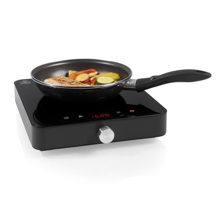 Single Induction Hob 2000W with Digital Display and Timer, Pan Detection