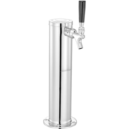 Single Tap Kegerator Tower Kit, W21.8 Regulator, S Coupler