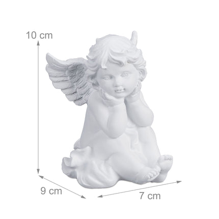Sitting trench angel set of 2