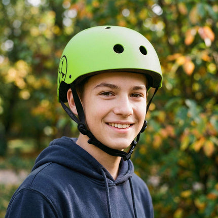 Skate Helmet, Adjustable Dial, Green M 55–58 cm